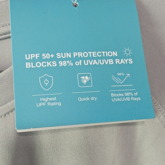 Willit Men's Swim Shirt Short Sleeve, Grey, Size M. New. - Picture 7 of 7